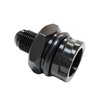 CBW-027-8B Valve Cover Oil Cap Adapter w/-8 AN Fitting, GM LS, Billet Aluminum, Black - image 2