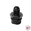 CBW-027B Valve Cover Oil Cap Adapter w/-10 AN Fitting, GM LS, Billet Aluminum, Black