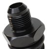 CBW-027B Valve Cover Oil Cap Adapter w/-10 AN Fitting, GM LS, Billet Aluminum, Black - image 3