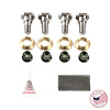 CBW-076-1 Non-Greaseable Door Hinge Repair Kit, 1993-2002 Chevy Camaro/Pontiac Firebird, Billet Aluminum