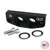 CBW-087 -12AN Dry Sump Oil Pan Adapter Plate, 2006-2019 Chevy Corvette Z06/ZR1 LS3/LS7/LS9/LT4/LT5, Billet Aluminum