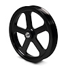 CBW-136B Power Steering Pulley, 1997-2004 Chevy Corvette, Billet Aluminum, Black