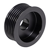 CBW-151B 2.25 in. Alternator Pulley, GM LS, 6-Rib, Billet Aluminum, Black - image 1