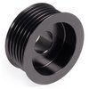 CBW-161B 0.1 Underdrive Alternator Pulley, GM LS, 6-Rib, Billet Aluminum, Black - image 2