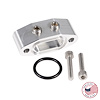 CBW-163 Oil Supply Adapter w/Dual 1/8 in. NPT Top Ports, GM LS, Billet Aluminum - image 1