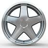 HM1810R15SET R15 Wheel Set [Size: 18"x10"] 1982-1992 Chevy Camaro/Pontiac Firebird, Silver Finish, w/Center Caps - image 1