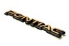 HT10053028 GTA/Turbo Trans Am PONTIAC Headlight Emblem, 1987-1992 Pontiac Firebird GTA/Turbo Trans AM, Driver, Gold - image 2