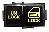 HT10098790 Power Lock Switch, 1990-1992 Chevy Camaro, Passenger/RH, Yellow Font
