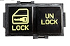 HT10098792 Power Lock Switch, 1990-1992 Chevy Camaro, Driver/LH, Yellow Font