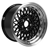 HT179GTAB GTA Mesh Wheel Set, 1982-1992 Pontiac Firebird GTA [Size: 17"x9"] Black Finish