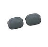 HT10143908/3909 Cupholder Plugs, 1991-1992 Pontiac Firebird, Pair, Gray - image 1