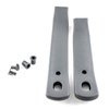 HT12504434 / HT12504435 Seat Belt Receiver Sleeves, 1982-1992 Chevy Camaro/Pontiac Firebird, Pair, Gray - image 2
