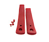 HT12504432/HT12504433 Seat Belt Receiver Sleeves, 1982-1992 Chevy Camaro/Pontiac Firebird, Pair, Red - image 1