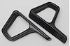 HT20549669 / HT20549668 Seat Belt Shoulder Guide, 1984-1989 Chevy Camaro/Pontiac Firebird, Pair, Black