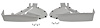 HT-9192TAGFX-2 Front Fender Ground Effects, 1991-1992 Pontiac Firebird/Trans AM, Pair