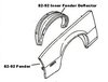 HT10179114/9115 Inner Fender Deflectors, 1985-1992 Pontiac Firebird, Pair - image 2