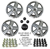 HT179IROCZGRAY-85-KIT IROC-Z Wheel Set, 1985-1987 Chevy Camaro [Size: 17"x9"] Gray Finish, w/Center Caps & Lug Nuts - image 1
