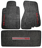 10446/10881-EBONY Front Carpet Floor Mats & Rear Deck Mat Kit, 1993-2002 Chevy Camaro, Ebony w/CAMARO SS Logos - image 1