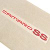 44002SS/10881-TAN Front Carpet Floor Mats & Rear Deck Mat Kit, 1993-2002 Chevy Camaro, Neutral Tan / CAMARO SS Logos - image 4