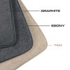 44000-FIREHAWK Front Carpet Floor Mats, 1993-2002 Pontiac Firebird, Ebony / FIREHAWK Logos - image 3