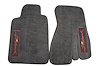 44001-FIREHAWK Front Carpet Floor Mats, 1993-2002 Pontiac Firebird, Graphite / FIREHAWK Logos