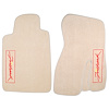 44002-FIREHAWK Front Carpet Floor Mats, 1993-2002 Pontiac Firebird, Neutral Tan / FIREHAWK Logos - image 1