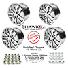 HT179SS35-C-KIT 10-Spoke SS Wheel Set, 1993-2002 Chevy Camaro [Size: 17"x9"] Chrome Finish, w/Center Caps &  Lug Nuts - image 1