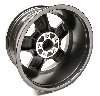 HT179SS35-KIT 10-Spoke SS 35th Anniversary Wheel Set, 2002 Chevy Camaro [Size: 17"x9"] Black w/Machined Face, w/Center Caps/Nuts - image 2