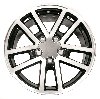 HT179SS35-KIT 10-Spoke SS 35th Anniversary Wheel Set, 2002 Chevy Camaro [Size: 17"x9"] Black w/Machined Face, w/Center Caps/Nuts - image 4