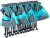 Folding Bench Seats 6 People [Gray and Teal] - image 3