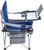 Folding I-Chair with Wineglass Holder [Blue and Gray] - image 2
