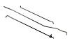 67-68 DOOR LOCK ROD SET R - image 1