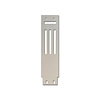 C7ZZ-6504410-HC 1967 Dash Panel Heater Control Plate Insert, Brushed Aluminum - image 1