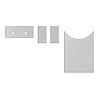 C7ZZ-6504410-AC 67 Dlx interior AC vent aluminum inserts