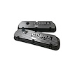 Cobra Powered by Ford Valve Cover Set for 1965-1973 Ford Mustang 260-302 [Black Wrinkle Aluminum] - image 1
