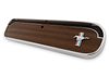 C5ZZ-6506024-C Glove Box Door Metal Backed Woodgrain with Running Horse Emblem - image 2
