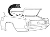 69-70 FASTBACK TRUNK SEAL - image 1