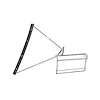 C5ZZ-6521450-A Vent Window Division Bar Seal - image 1
