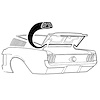67-68 FASTBACK TRUNK SEAL - image 1