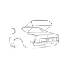 71-73 COUPE REAR WINDOW S - image 1