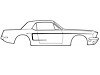 1968 C STRIPE KIT WHITE - image 1