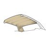 HL-FM-CP-65-PR 65-70 Coupe Headliner (Parchment) - image 1