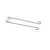 C9ZZ-6342180-K 1969-70 Mustang Fastback Headliner Rod Retainers - image 1