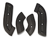C8TZ-656192-5B 67-77 Bronco Seat Hinge Covers, Black - image 1