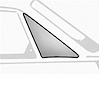 Vent Window Glass 1964-1968 Ford Mustang - image 1