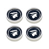 C7WY-1130-BLK 67-68 Original Cougar Hub Caps (Set, Black) - image 1