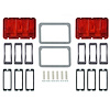 Tail Light Bezel & Lens Master Kit 1967 Ford Mustang - image 1