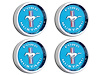 STYLED STEEL HUBCAPS BLUE - image 1