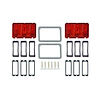 Tail Light Bezel & Lens Master Kit 1968 Ford Mustang - image 1
