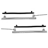 Quarter Window Glass Frame Set 1969-1970 Ford Mustang Fastback - image 1